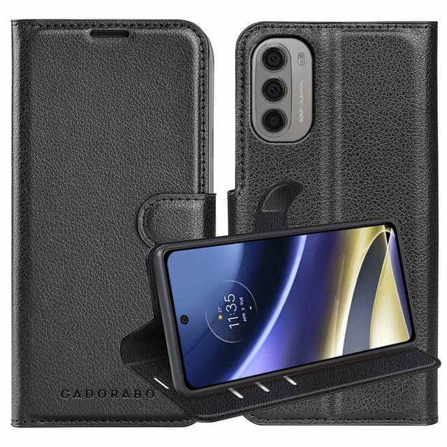 Motorola MOTO G51 5G Pungetui Cover Case (Sort)