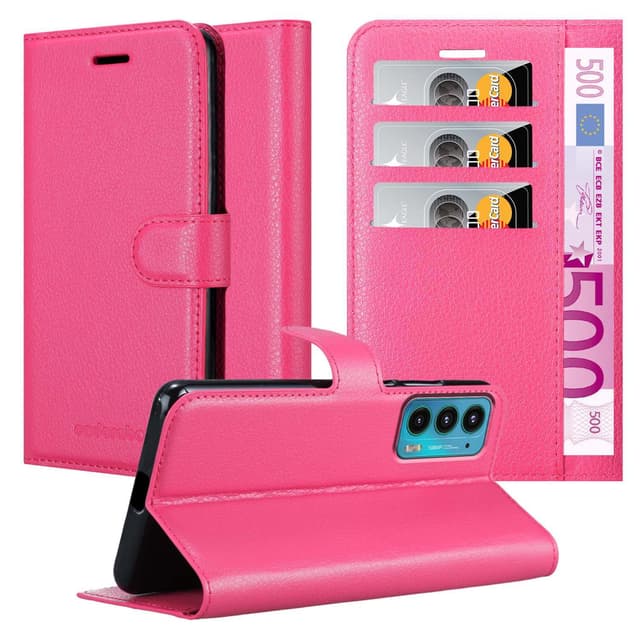 Motorola EDGE 20 Pungetui Cover Case (Lyserød)