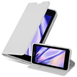 Nokia Lumia 640 Suojakuori Lompakkokotelo (Hopea)
