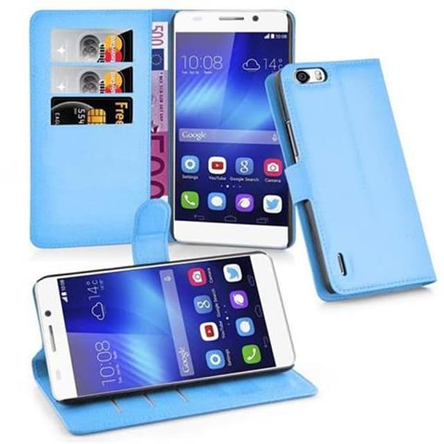 Honor 6 PLUS Plånboksfodral Skal (Blå)