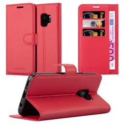 Samsung Galaxy S9 Suojakuori Lompakkokotelo (Punainen)