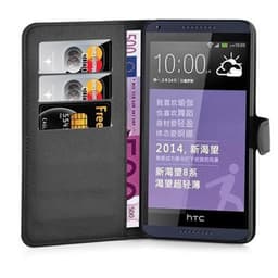 HTC Desire 816 Deksel Etui Case (svart)