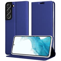Samsung Galaxy S22 Suojakuori Lompakkokotelo (Sininen)