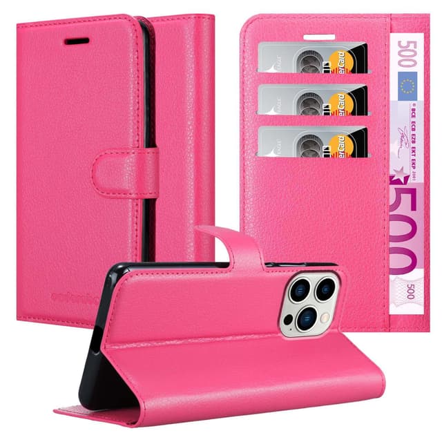 iPhone 14 PRO Pungetui Cover Case (Lyserød)