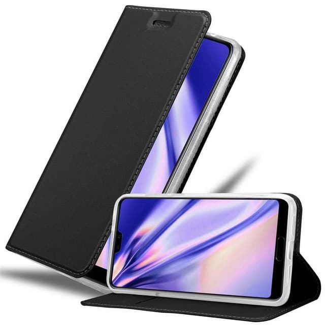 Huawei P20 Suojakuori Lompakkokotelo (Musta)