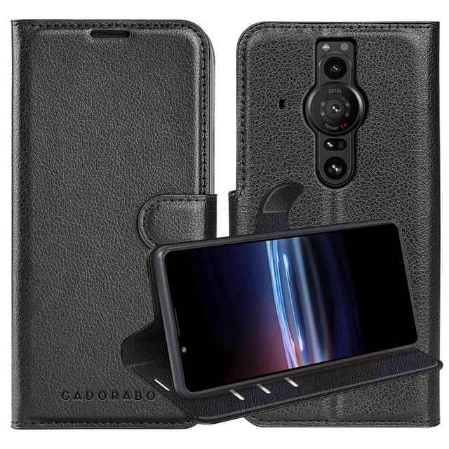 Sony Xperia PRO-I Suojakuori Lompakkokotelo (Musta)