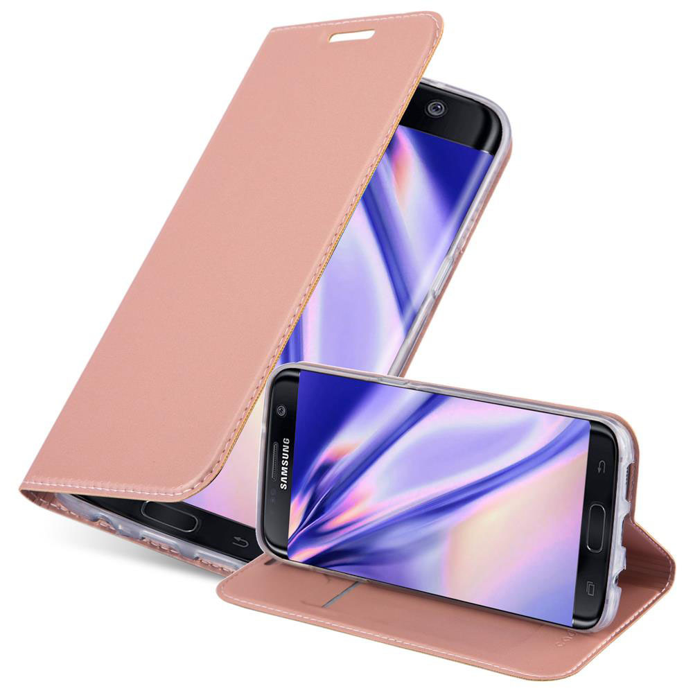 Samsung Galaxy S7 EDGE Cover Etui Case (Lyserød)