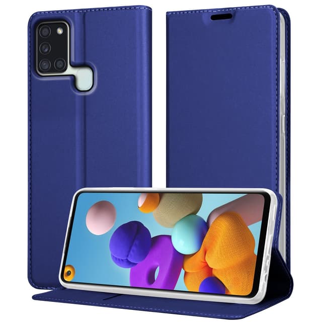 Samsung Galaxy A21s Fodral Skal Case (Blå)