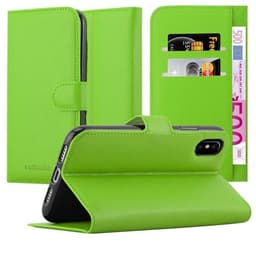 iPhone X / XS lommebokdeksel Deksel Etui (grønn)