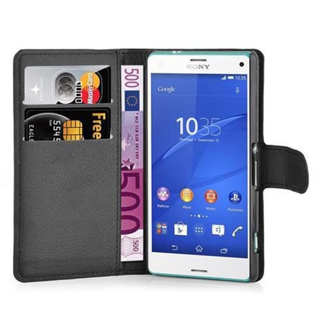Sony Xperia Z3 COMPACT Pungetui Cover Case (Sort)