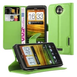 HTC ONE X / X+ lommebokdeksel Deksel Etui (grønn)