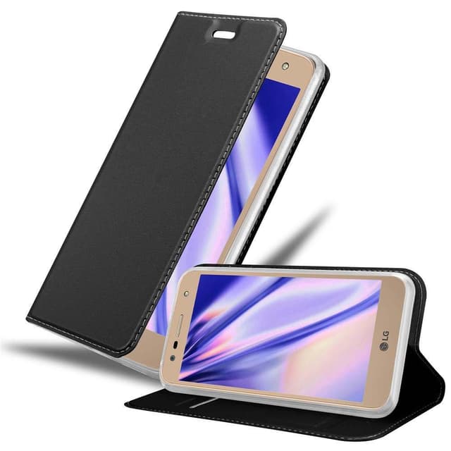 LG X POWER 2 Suojakuori Lompakkokotelo (Musta)