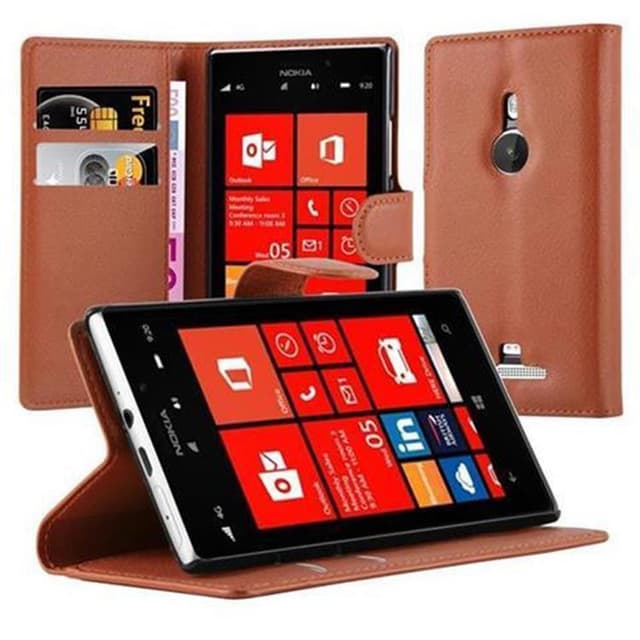 Nokia Lumia 925 Pungetui Cover Case (Brun)