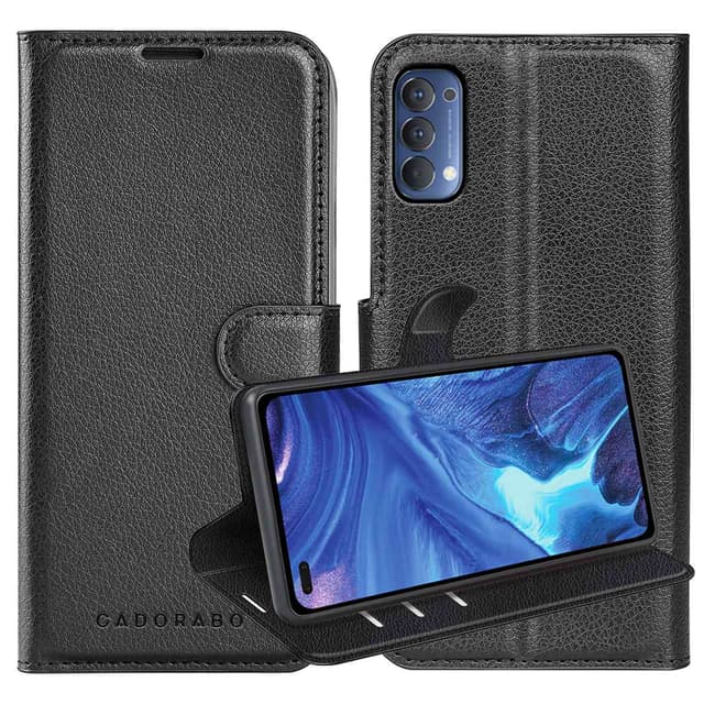 Oppo Reno4 Deksel Etui Case (svart)