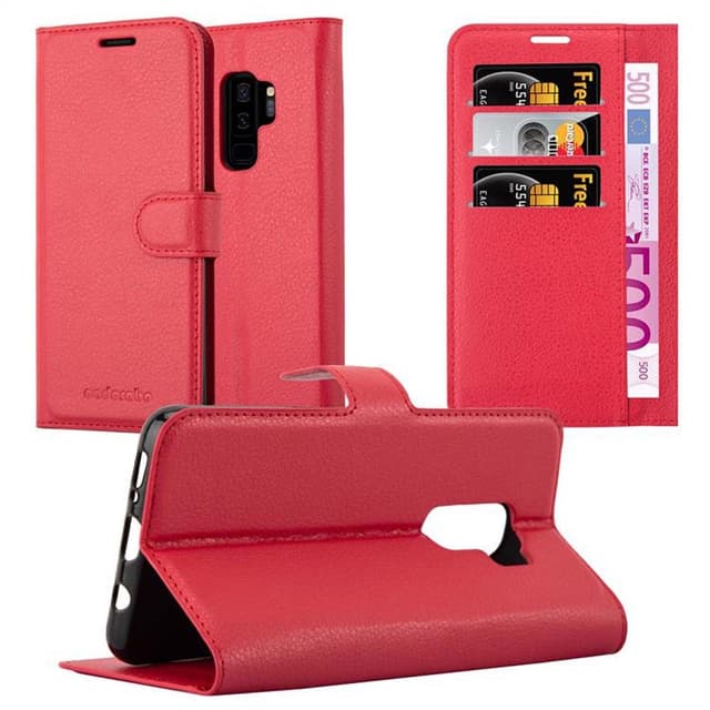 Samsung Galaxy S9 PLUS Plånboksfodral Skal (Röd)