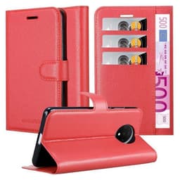 OnePlus 7T Suojakuori Lompakkokotelo (Punainen)