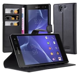 Sony Xperia C3 Deksel Etui Case (svart)