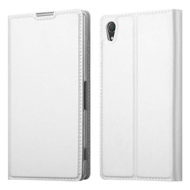 Sony Xperia Z2 Suojakuori Lompakkokotelo (Hopea)