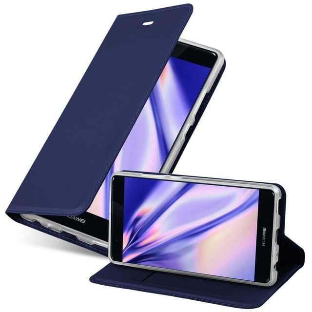 Huawei P9 Suojakuori Lompakkokotelo (Sininen)