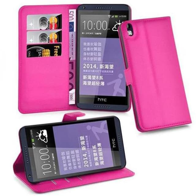 HTC Desire 816 Pungetui Cover Case (Lyserød)