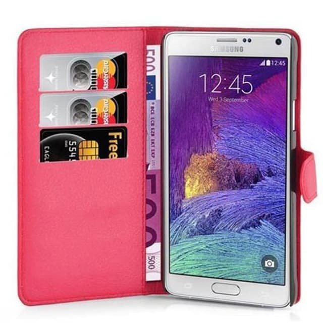 Samsung Galaxy NOTE 4 Plånboksfodral Skal (Röd)