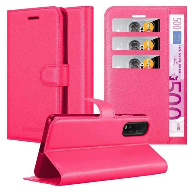 Oppo FIND X2 Pungetui Cover Case (Lyserød)