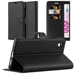 Sony Xperia L1 Suojakuori Lompakkokotelo (Musta)