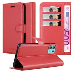 Motorola EDGE 20 LITE / FUSION Deksel Etui Case (rød)