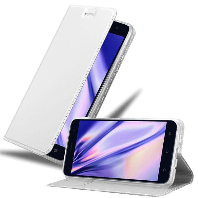 Asus ZenFone 3 (5.5 tomme) lommebokdeksel etui (sølv)
