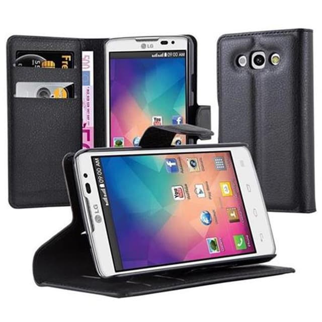 LG L60 Suojakuori Lompakkokotelo (Musta)