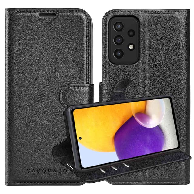 Samsung Galaxy A72 4G / 5G Plånboksfodral Skal (Svart)