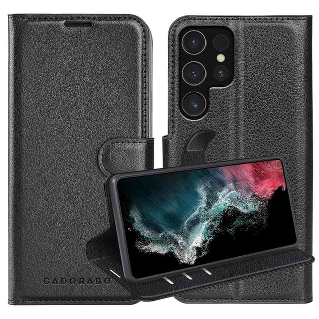 Samsung Galaxy S22 ULTRA Pungetui Cover Case (Sort)