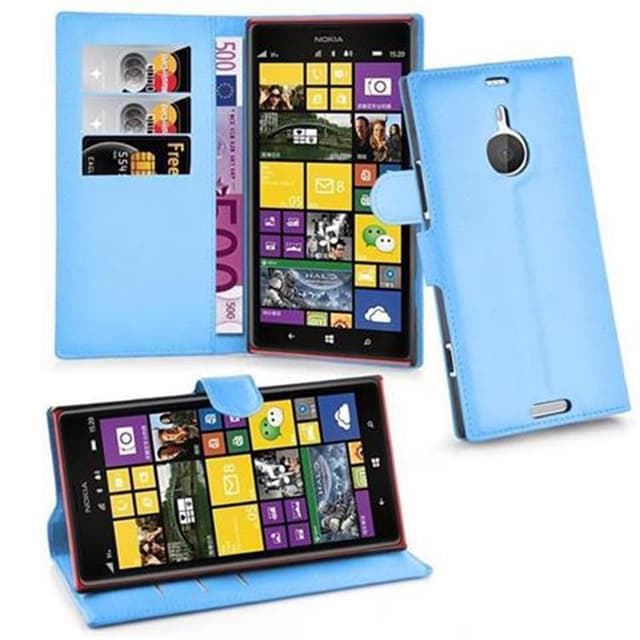 Nokia Lumia 1520 Plånboksfodral Skal (Blå)