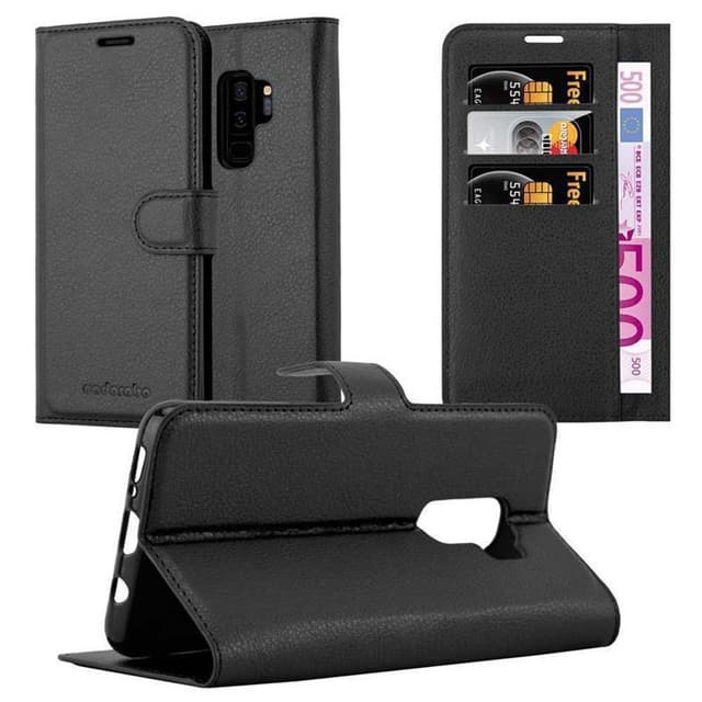 Samsung Galaxy S9 PLUS Plånboksfodral Skal (Svart)