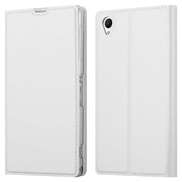Sony Xperia Z1 Suojakuori Lompakkokotelo (Hopea)