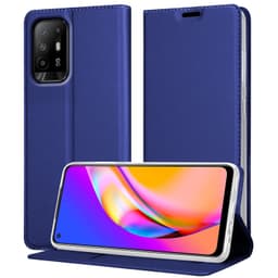 Oppo A94 5G Pungetui Cover Etui (Blå)