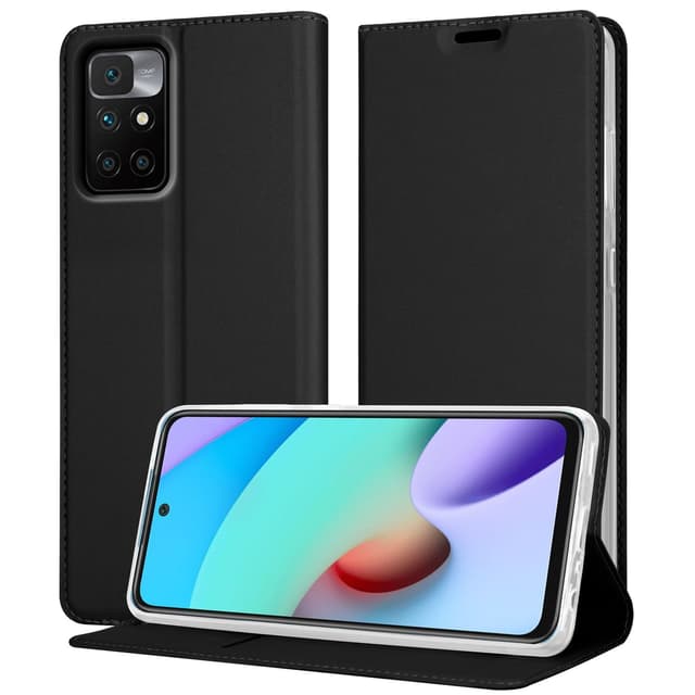 Xiaomi RedMi 10 lommebokdeksel etui (svart)