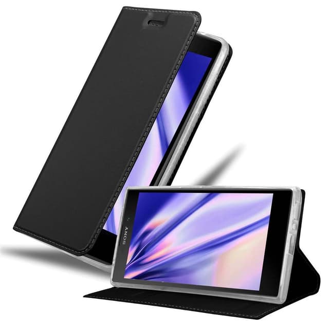 Sony Xperia L2 Suojakuori Lompakkokotelo (Musta)
