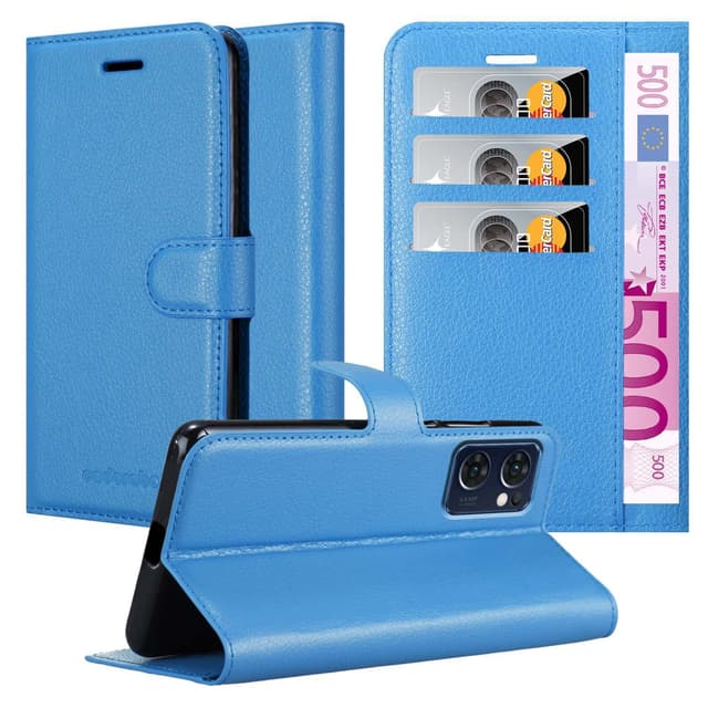 Oppo FIND X5 LITE / Reno7 5G Pungetui Cover Case (Blå)