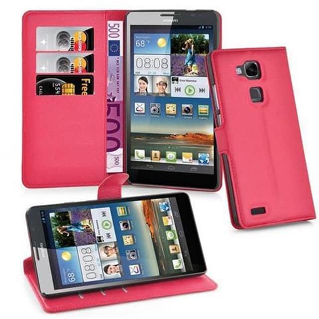 Huawei D3 MATE 7 Pungetui Cover Case (Rød)