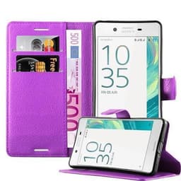 Sony Xperia X Suojakuori Lompakkokotelo (Violetti)