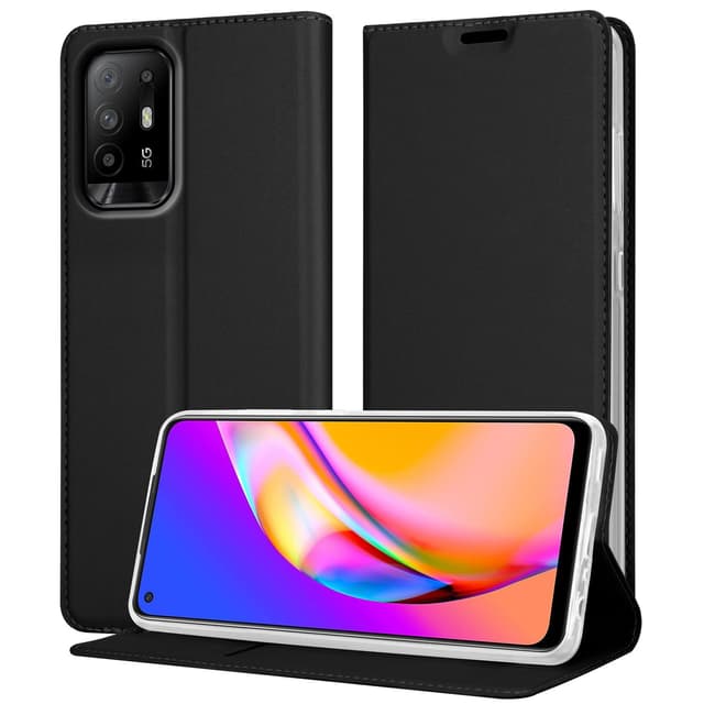 Oppo A94 5G lommebokdeksel etui (svart)
