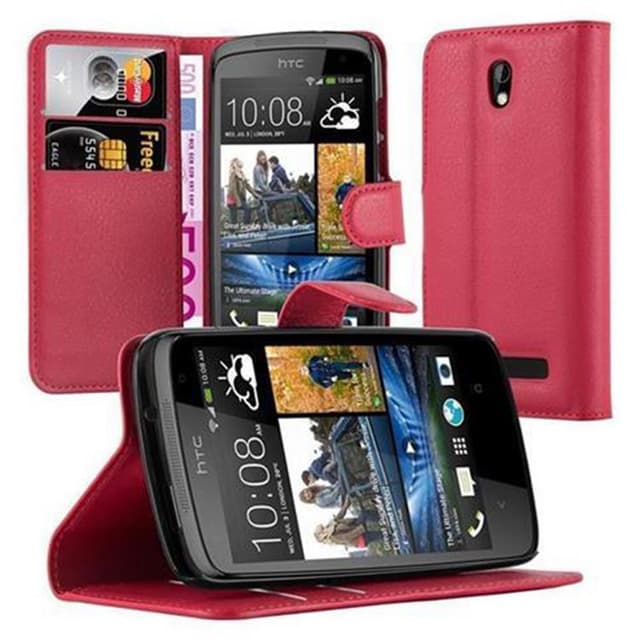 HTC Desire 500 Pungetui Cover Case (Rød)