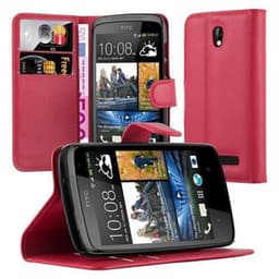 HTC Desire 500 Suojakuori Lompakkokotelo (Punainen)