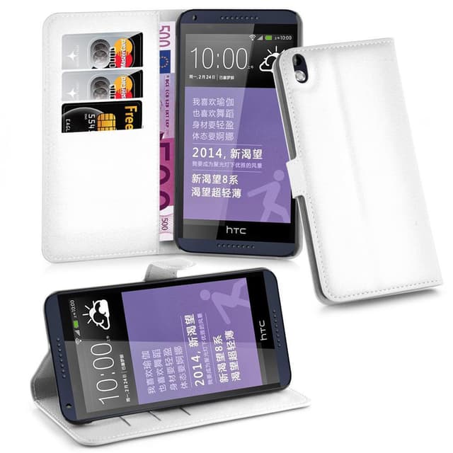 HTC Desire 816 Pungetui Cover Case (Hvid)