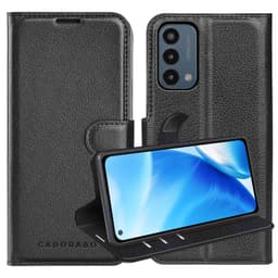 OnePlus Nord N200 5G Suojakuori Lompakkokotelo (Musta)