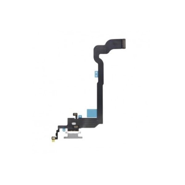 Ladekontakt og mikrofon for iPhone X - Grå