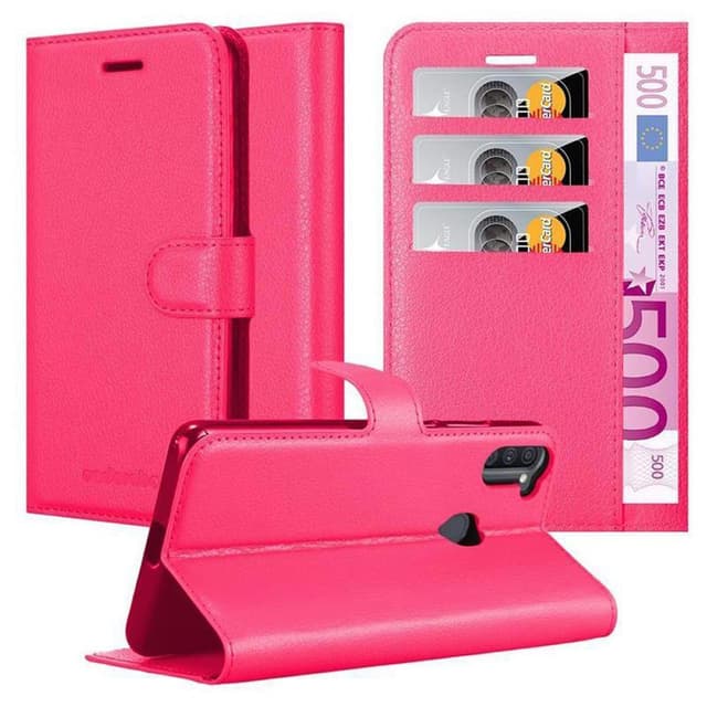 Samsung Galaxy A11 / M11 Pungetui Cover Case (Lyserød)