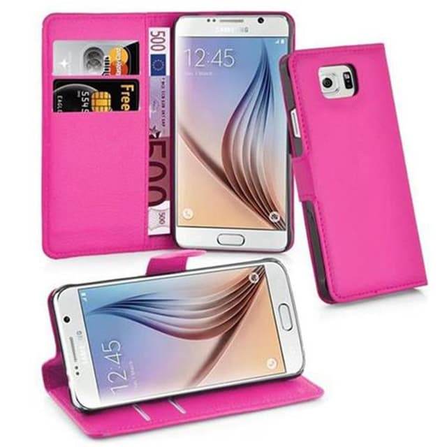Samsung Galaxy S6 Pungetui Cover Case (Lyserød)