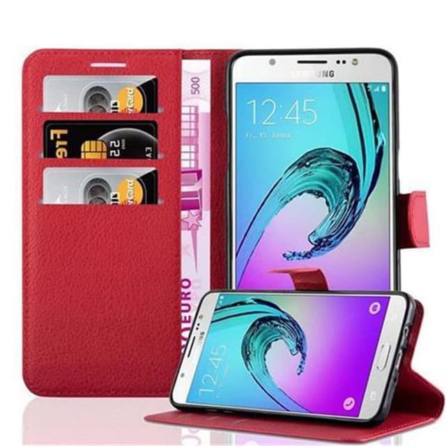 Samsung Galaxy J7 2016 Deksel Etui Case (rød)